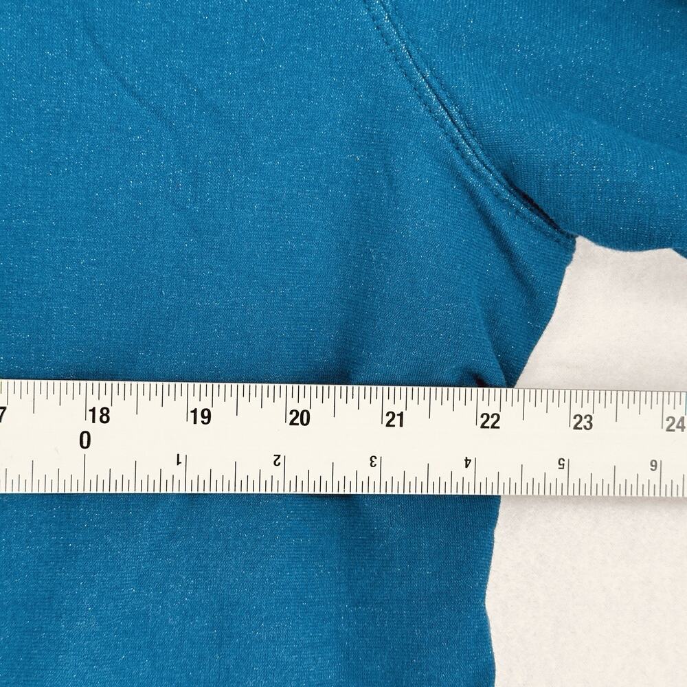 Columbia Teal Pullover Hoodie Sweatshirt Mens Large Outdoor Logo EUC - Picture 13 of 15